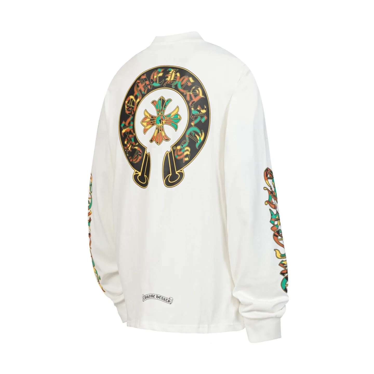 P160 K2143 cross-border model, please do not place an order if you pursue quality. -Chrome Hearts/Chrome Hearts Sanskrit horseshoe printed popular long-sleeved T-shirt -High weight, high density and high quality. The wool is soft, delicate and skin-friendly. It feels soft and silky. It has excellent warmth and skin-friendly properties.